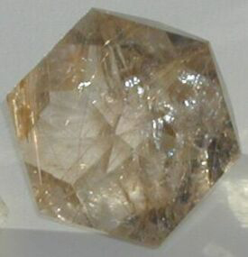 Flower of LIfe Rutilated Quartz Crystal