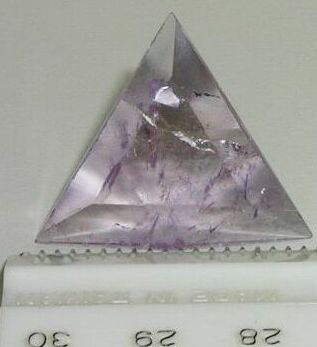 Amethyst Vogel cut protection crystal