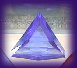 Blue Siberian Quartz Flower of LIfe Crystal