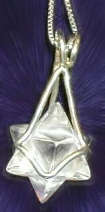 Merkaba Lightbody Crystal Pendant from Celestial Lights (800)498-7182